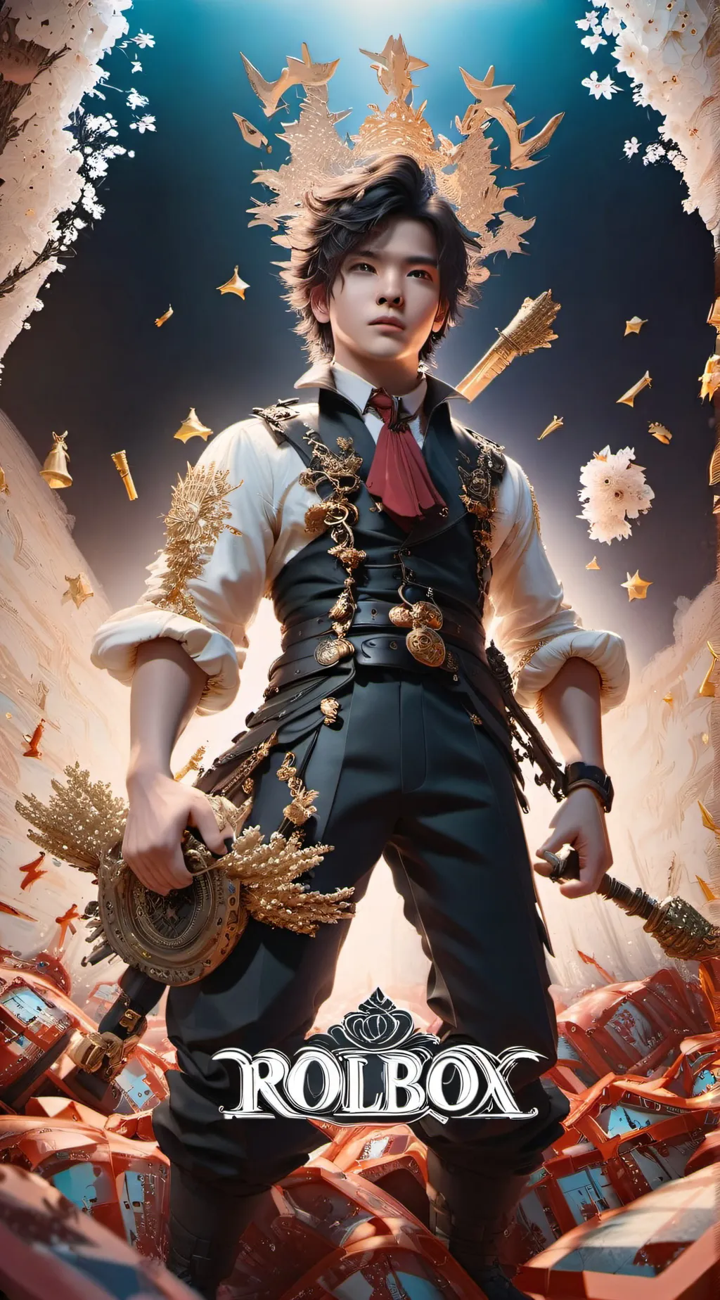 ai character: juan and 3 bacons  background