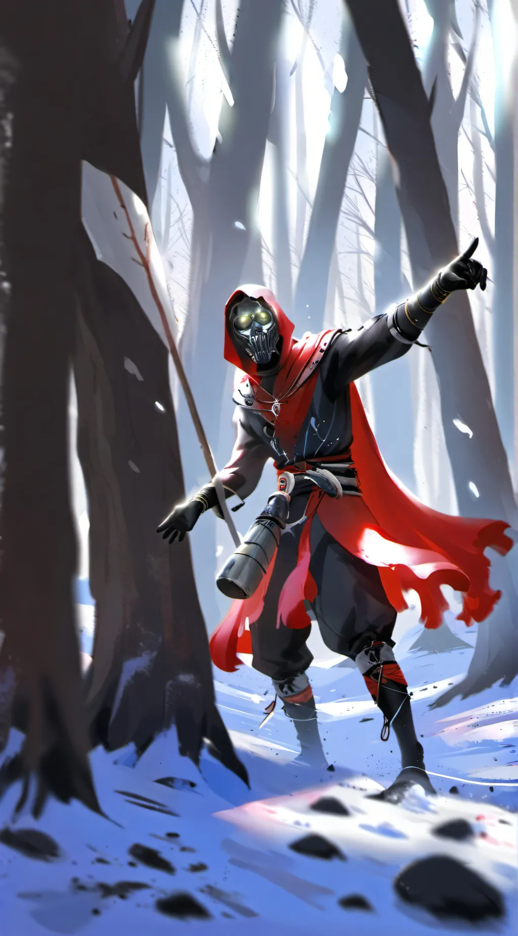 ai character: night sight background