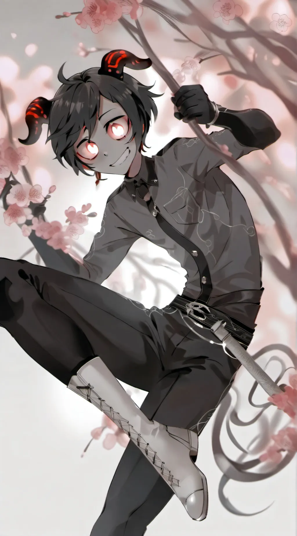 ai character: Bendy in hh  background