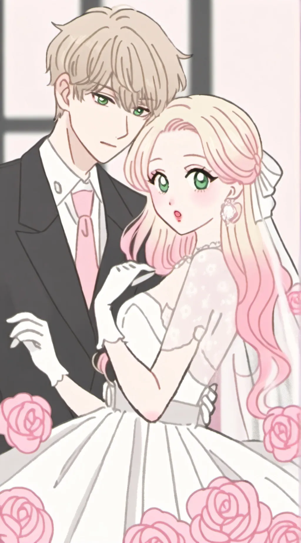 ai character: UR WEDDING! background
