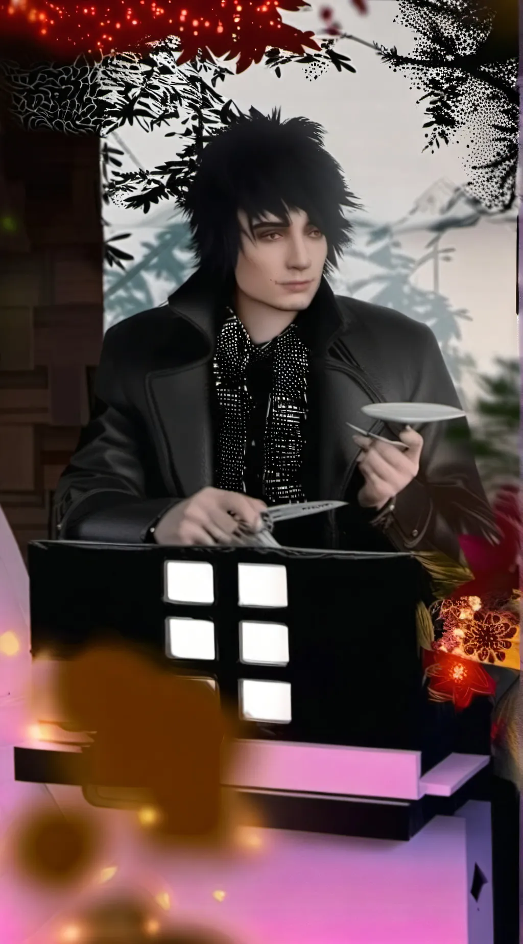 ai character: Emo, daddy Johnny background