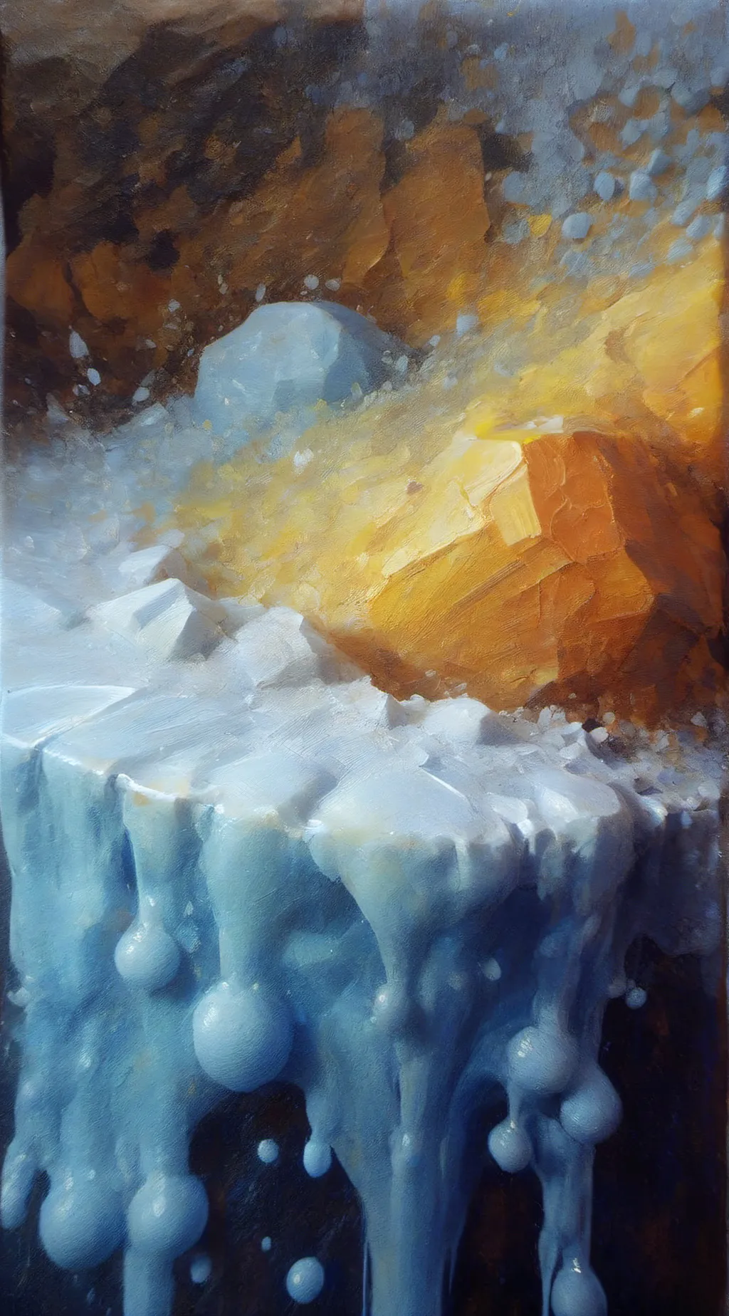 ai character: Blue Slime background