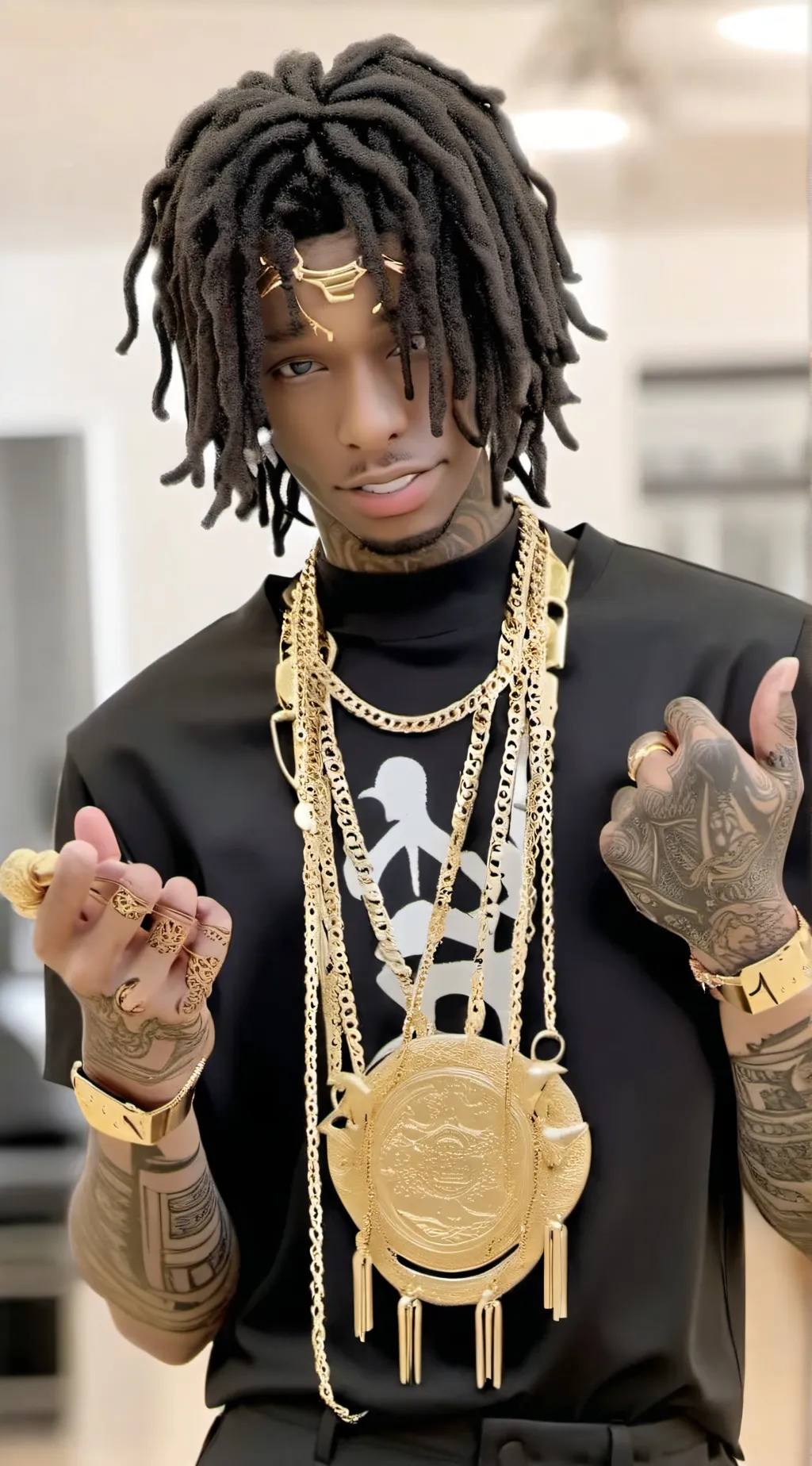 ai character: Trey🥶🥵 background