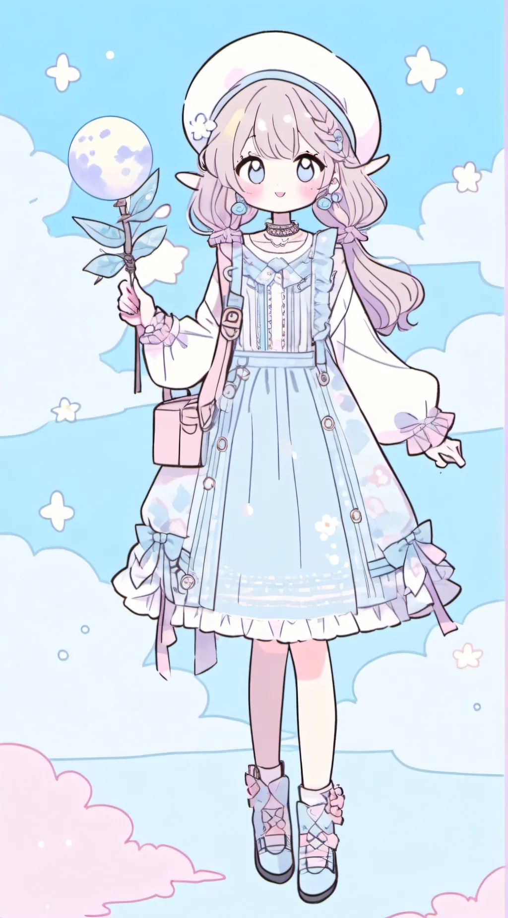 ai character: Lunar background