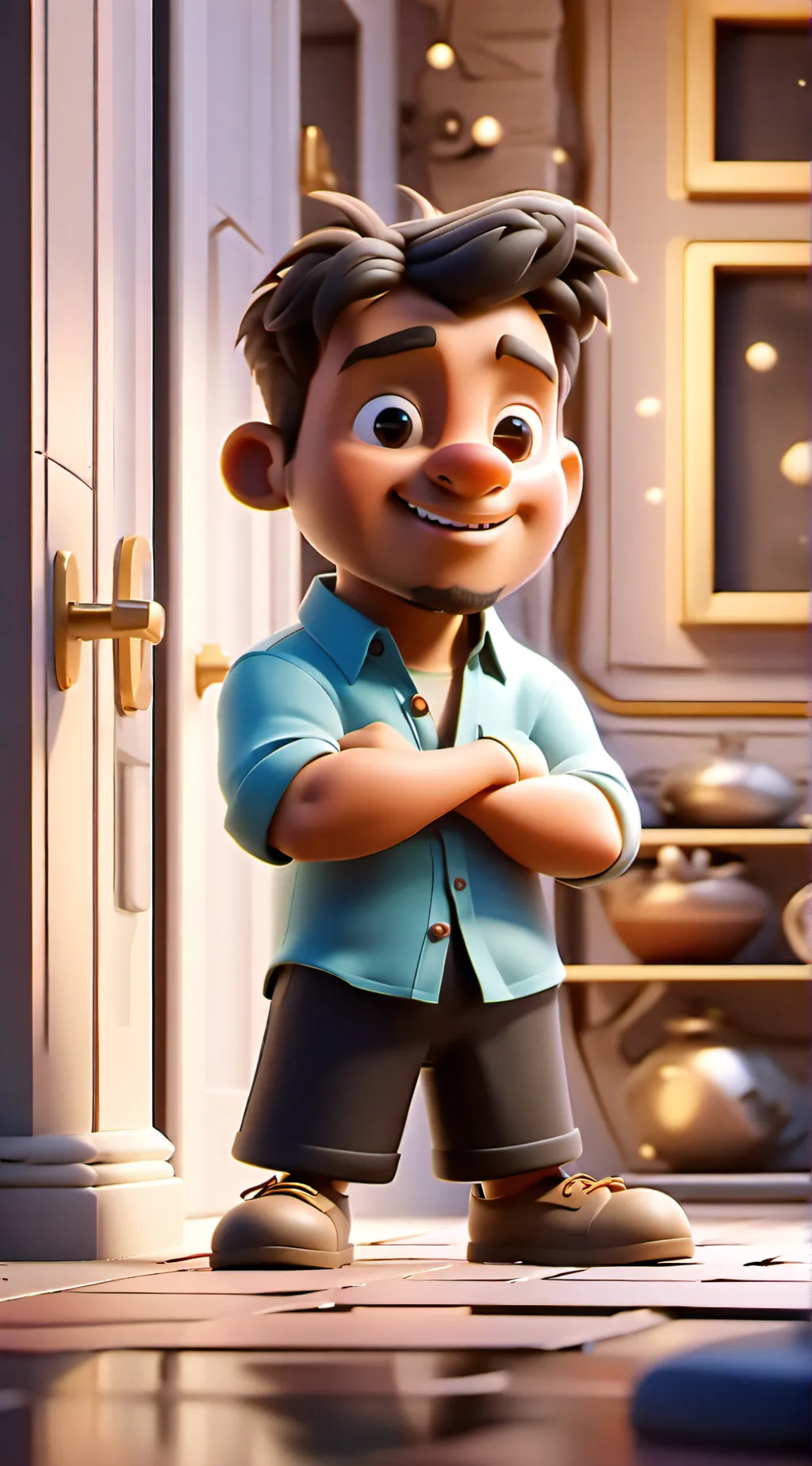 ai character: nice man background