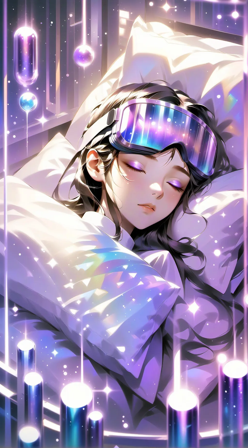 ai character: magic sleep maks  background