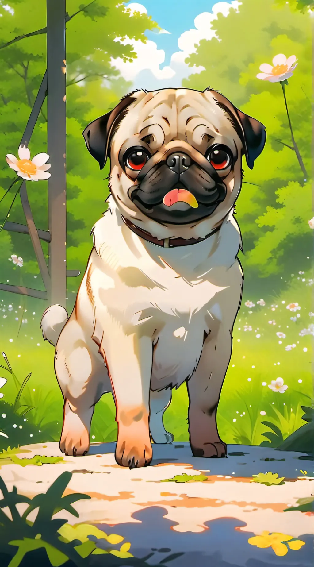 ai character: Charlie/my dog  background