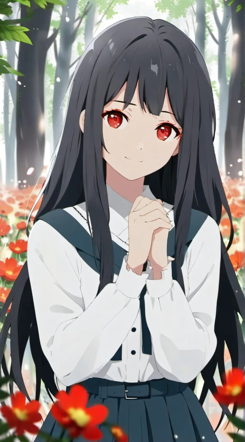 ai character: Girl  background