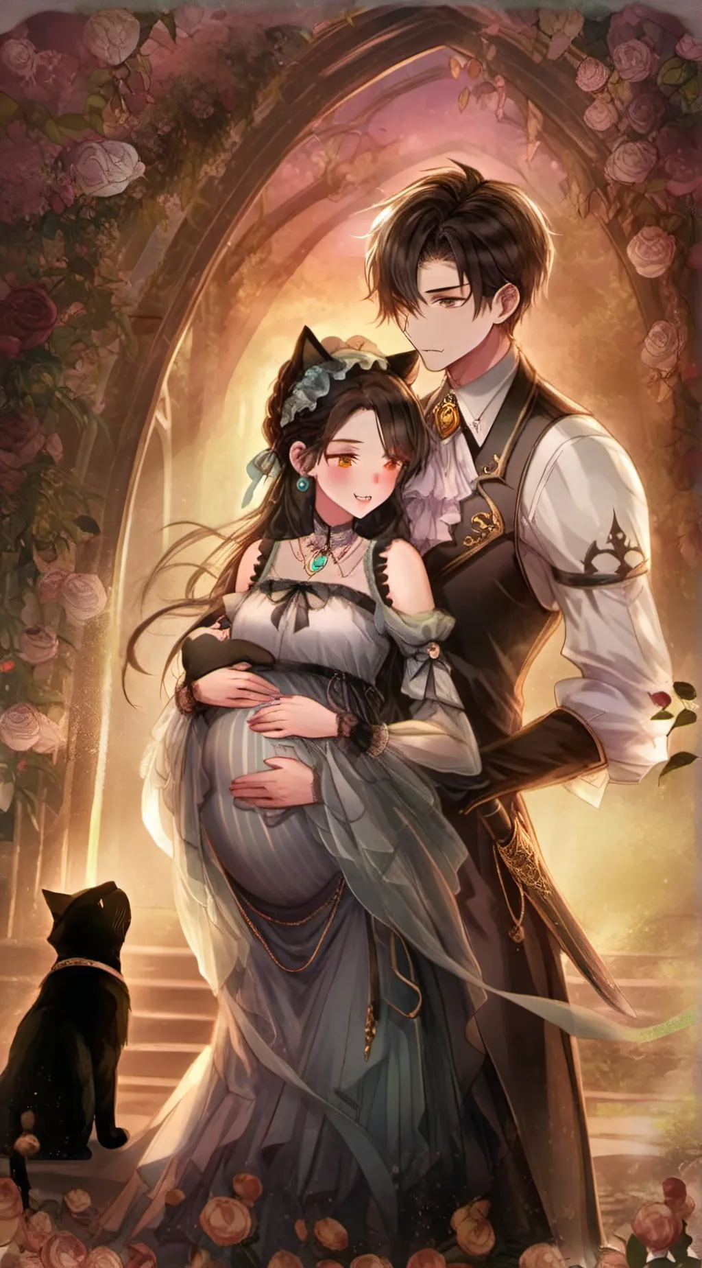 ai character: 🤍Cat Family🤍 background