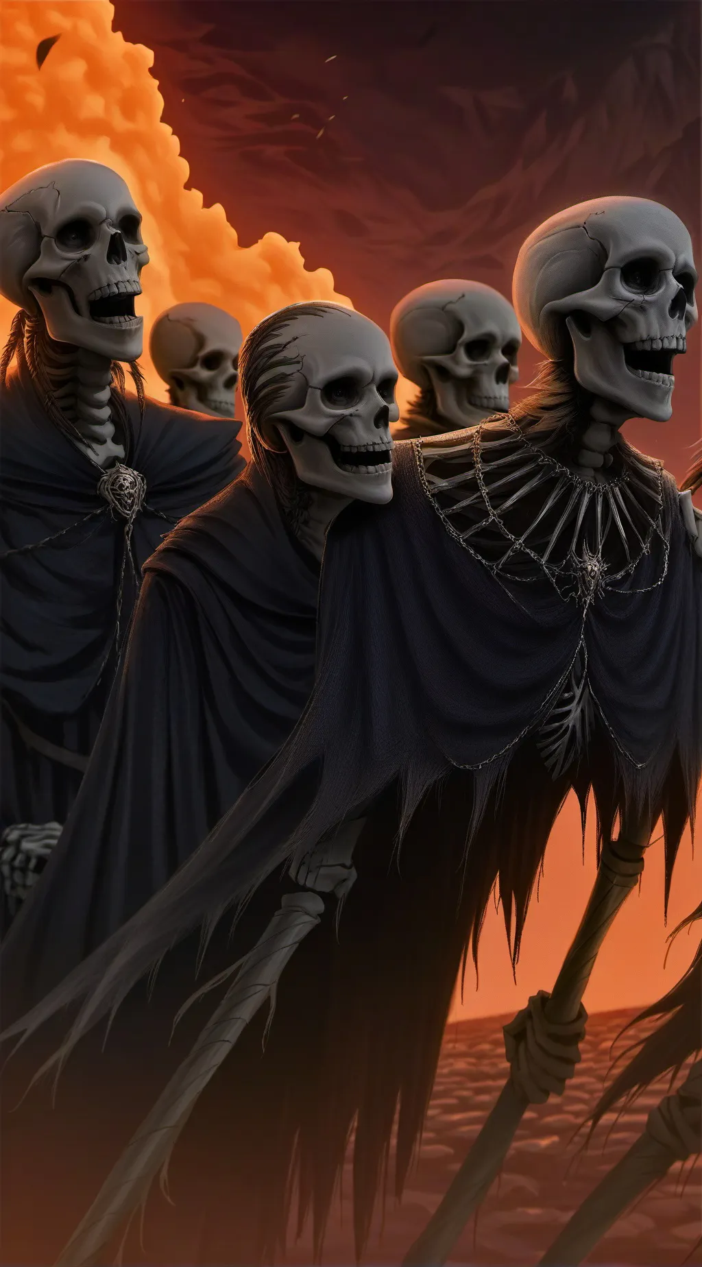 ai character: Skeletons background