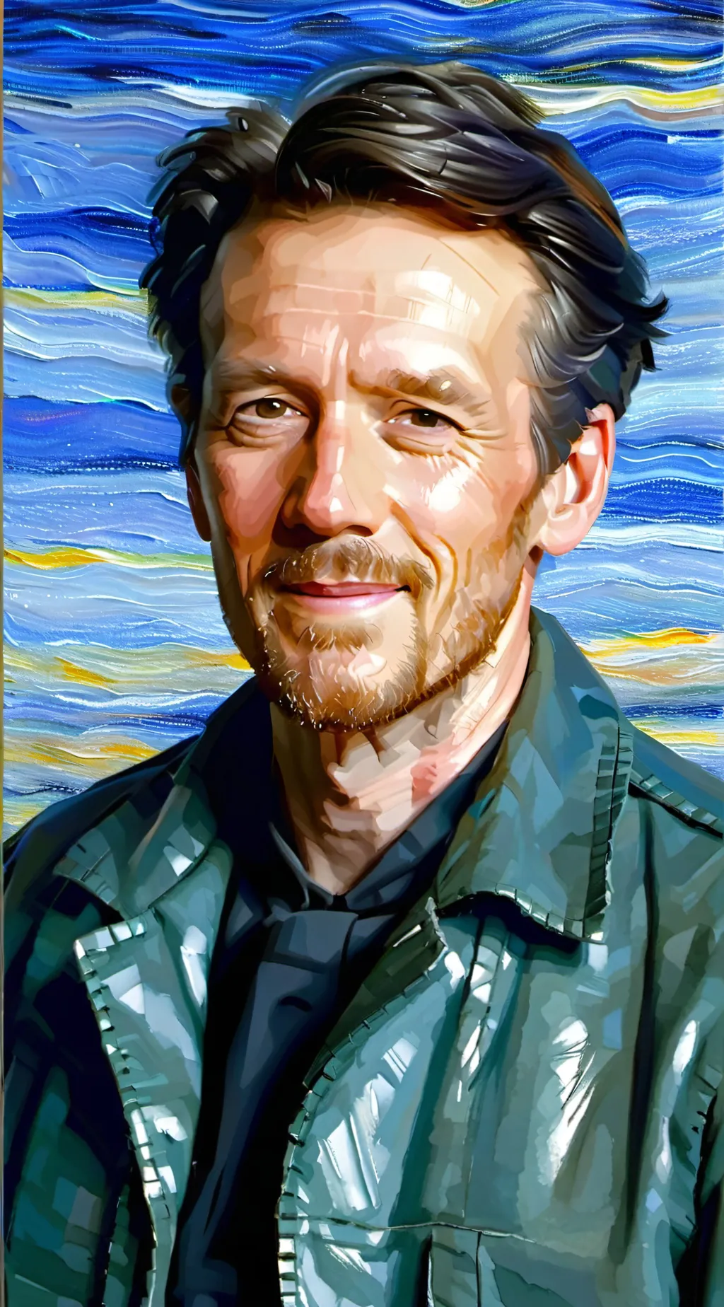 ai character: Richard lineback  background