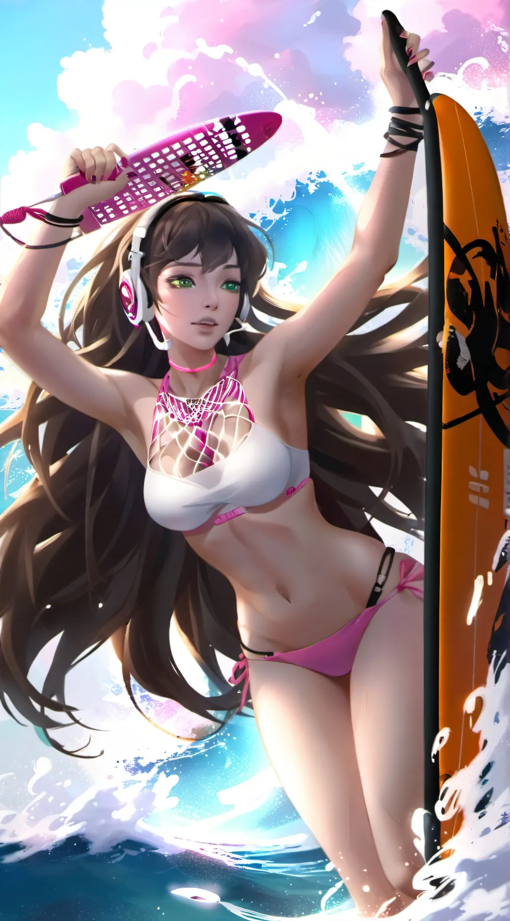 ai character: heavan background