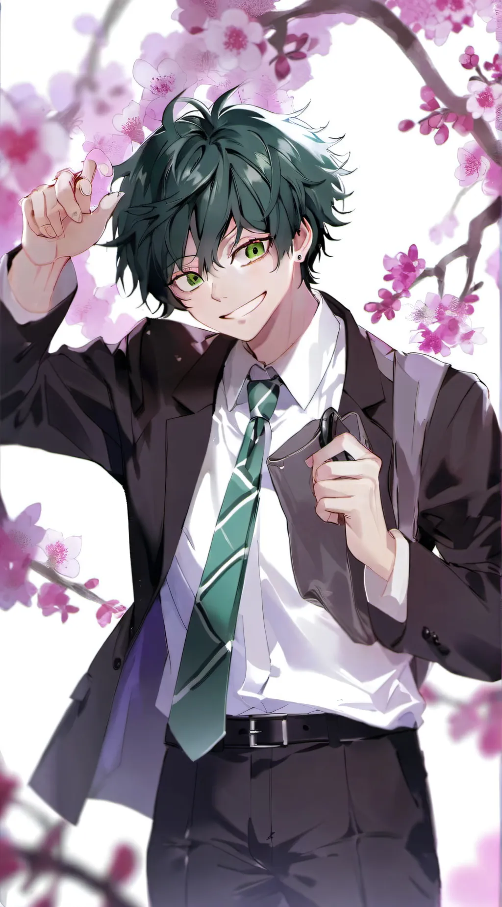 ai character: Deku  background