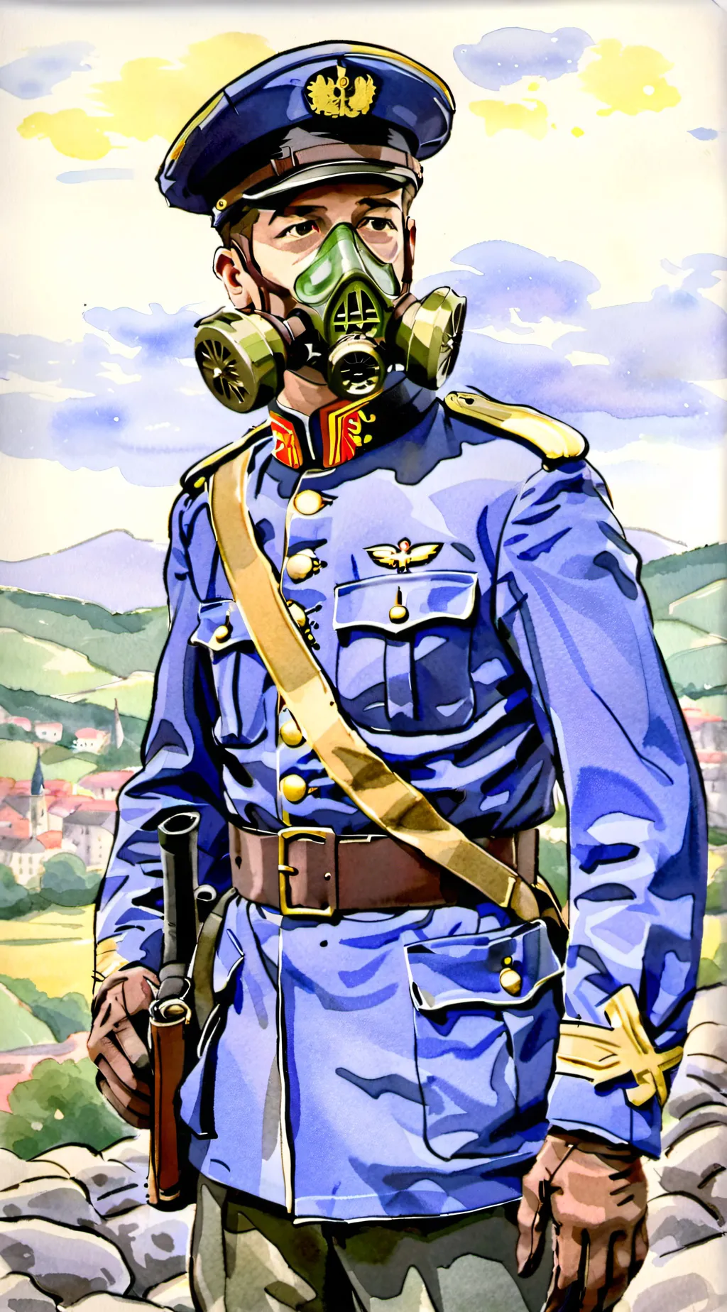 ai character: foxhole war  background