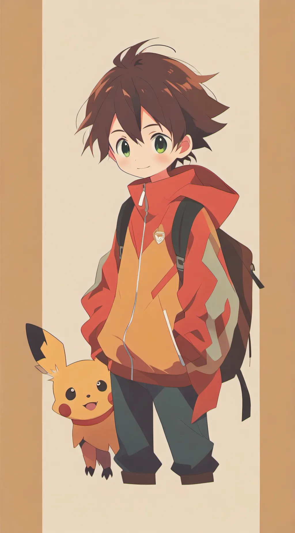 ai character: The Digital World  background