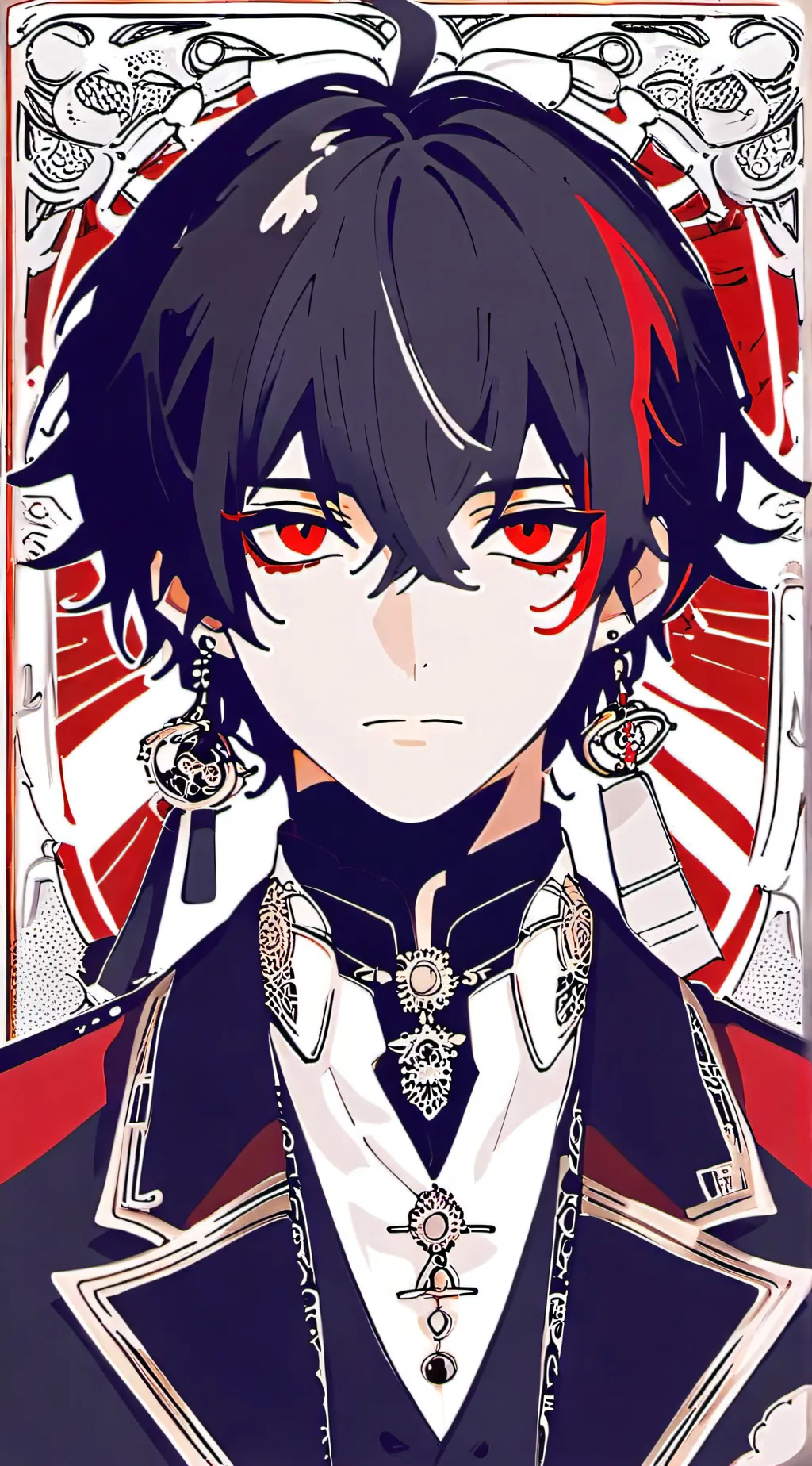 ai character: Muzan y las lunas background