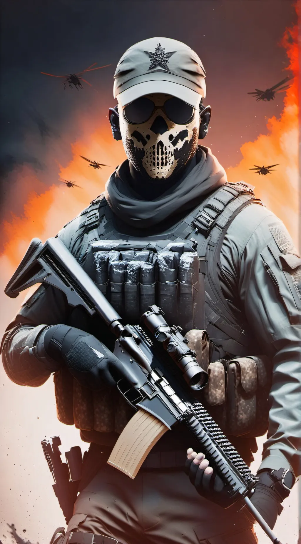 ai character: Ghost and the team background