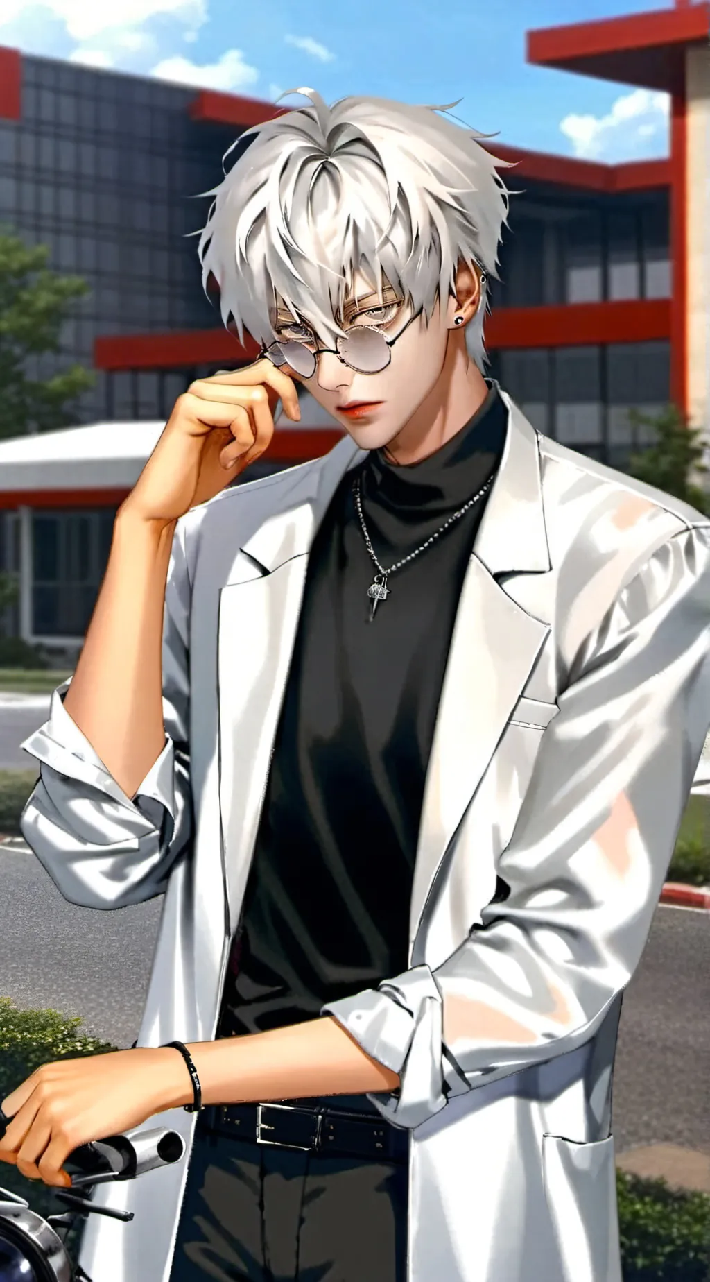 ai character: >Alex Moonwalker<3 background