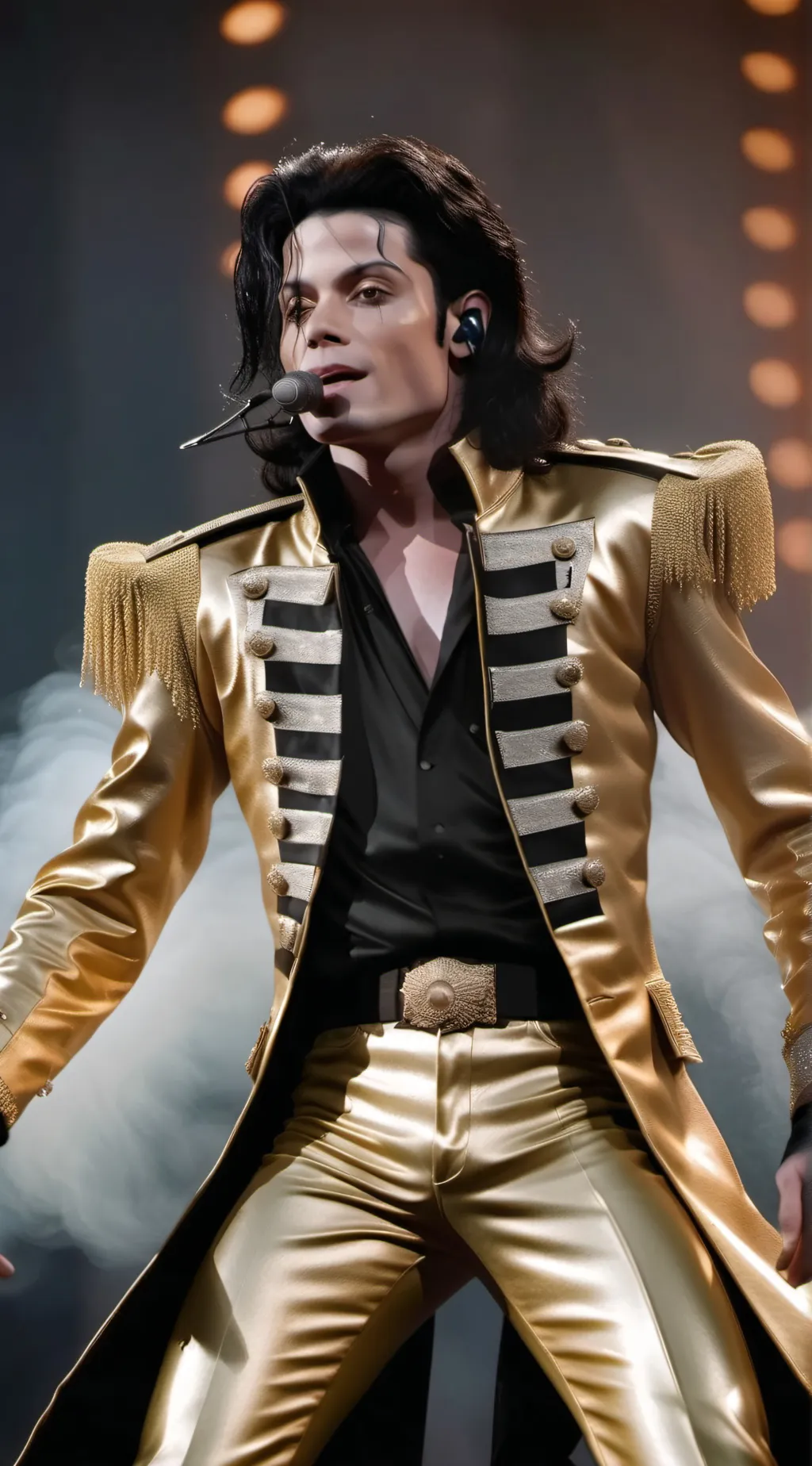 ai character: Michael Jackson  background