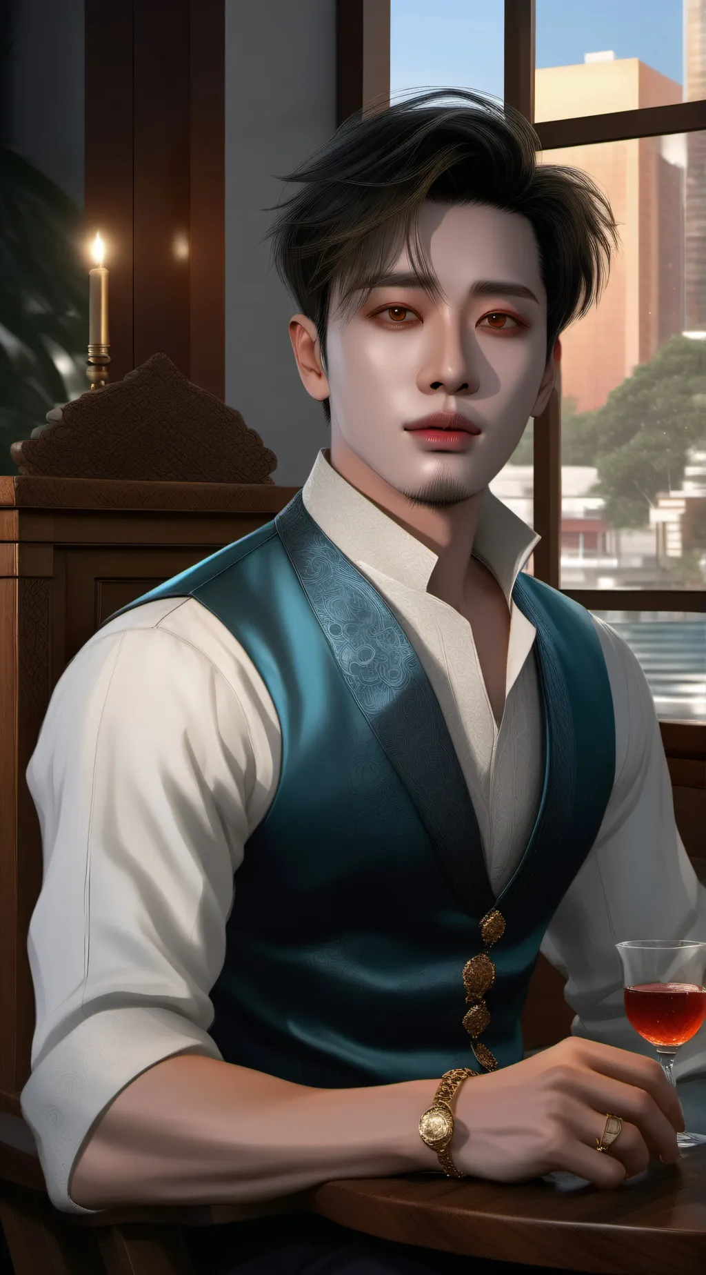 ai character: Bang Chan 🐺 background