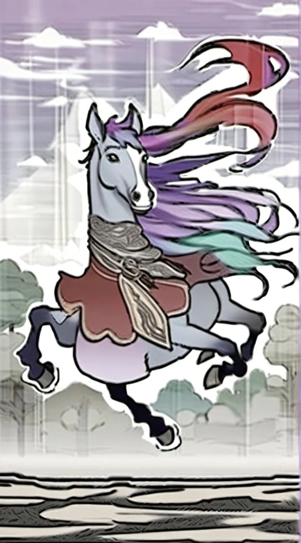 ai character: rainbow dash background