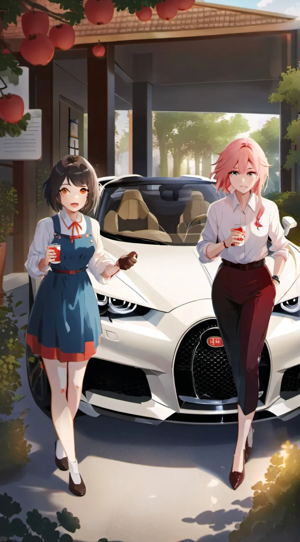 ai character: Lilly and emmy background