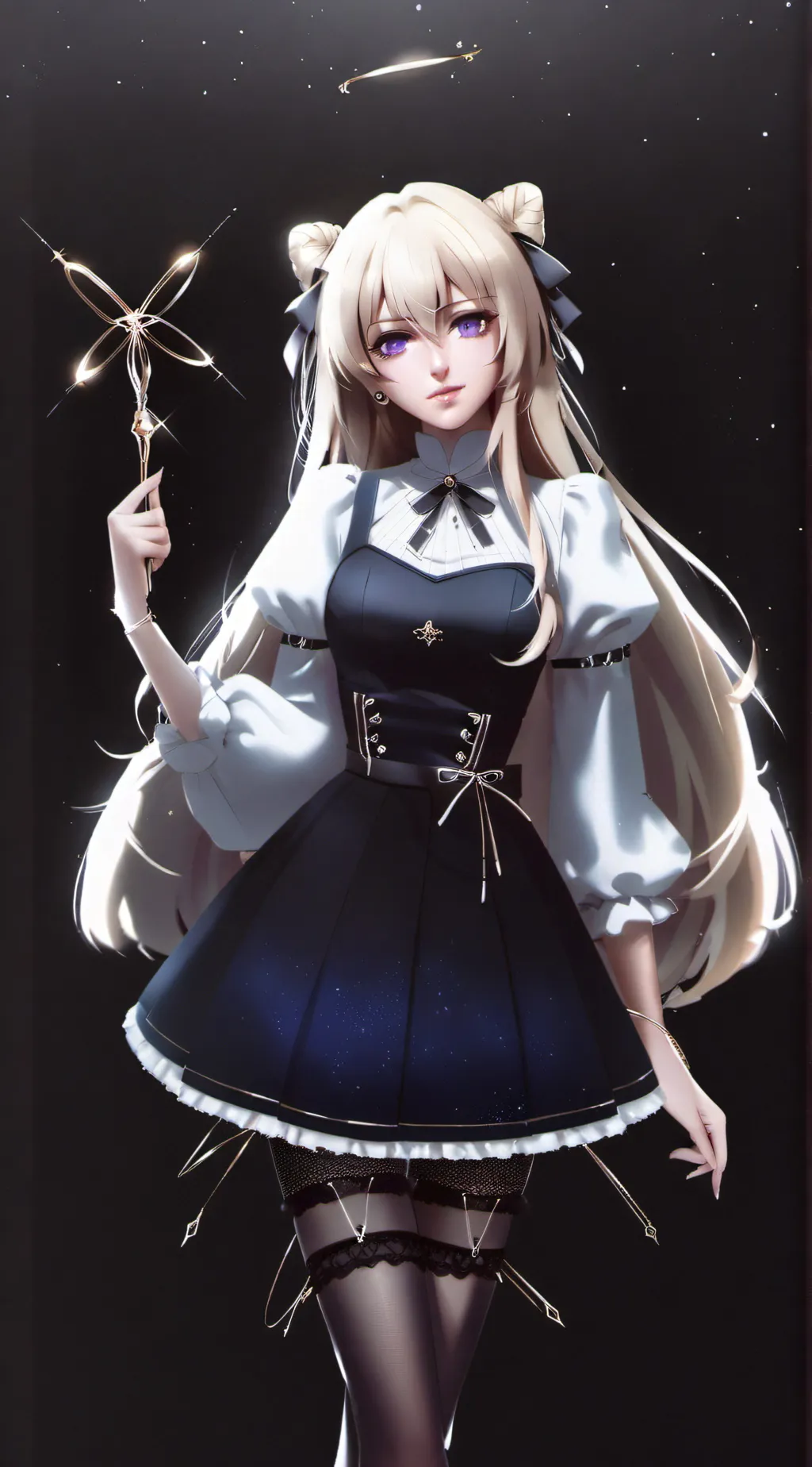 ai character: Aurora background