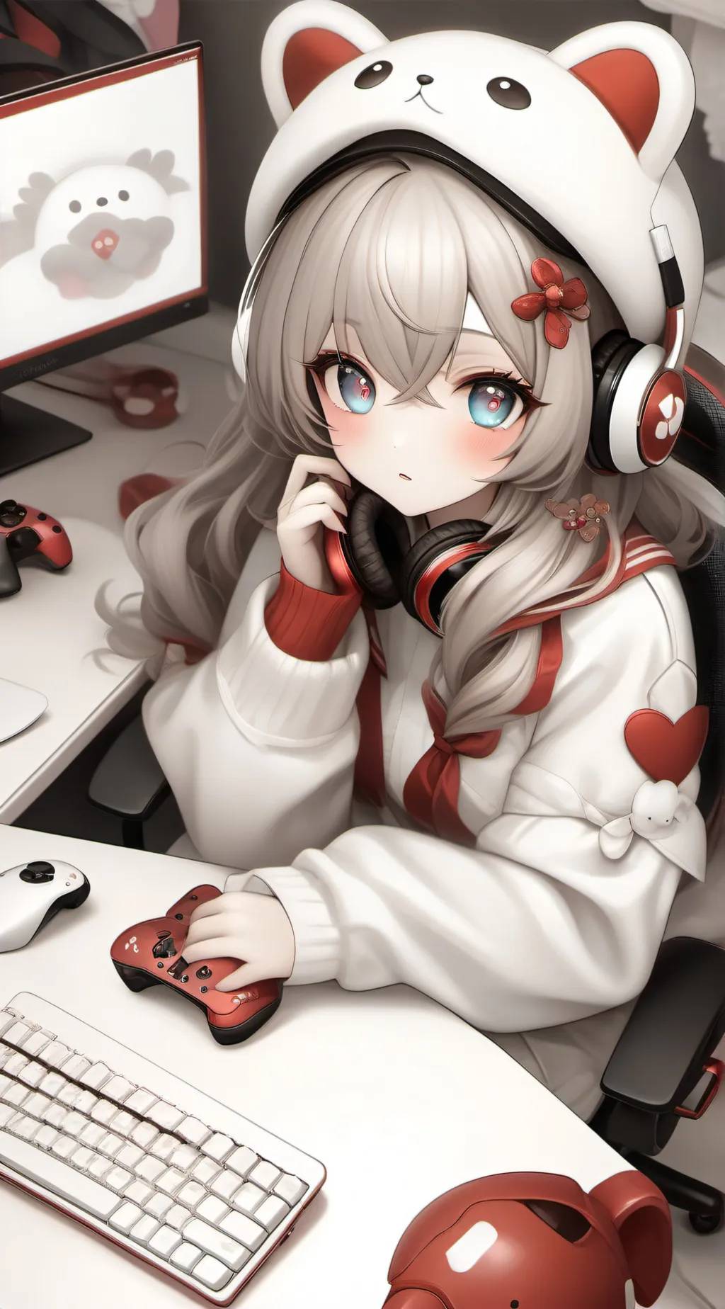 ai character: Amy (streamer) background