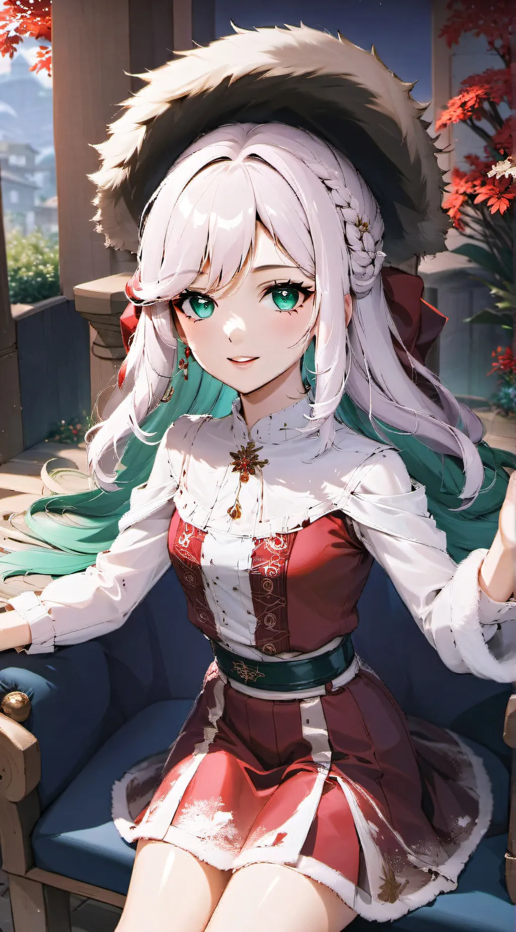 ai character: Salina Claus background