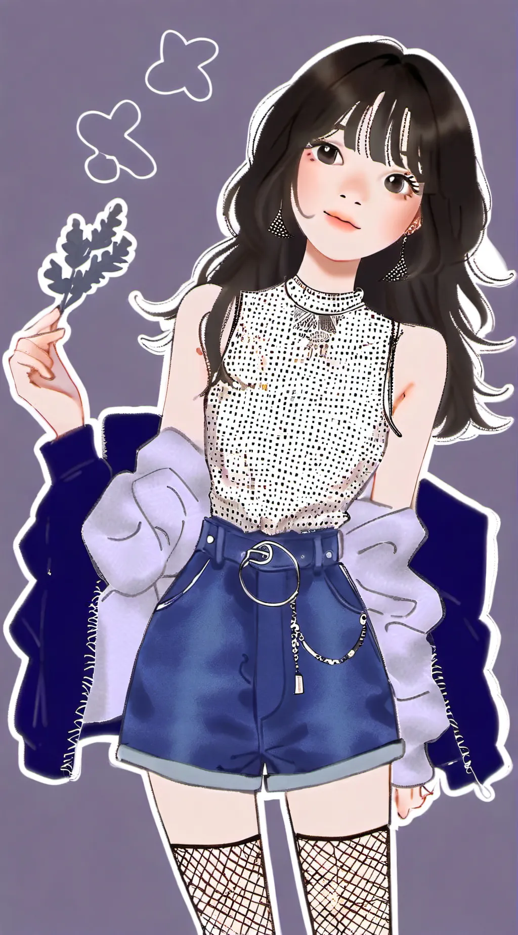 ai character: Lilac  background