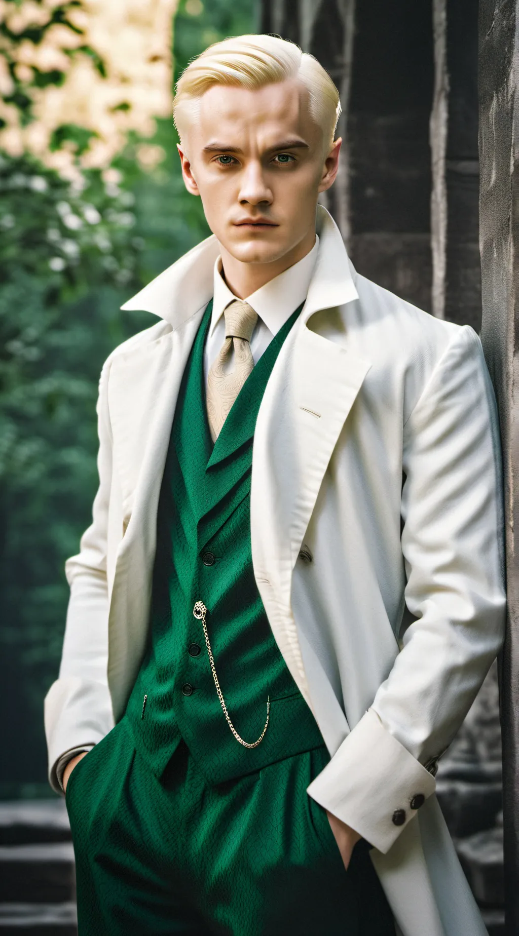 ai character: DRACO MALFOY background