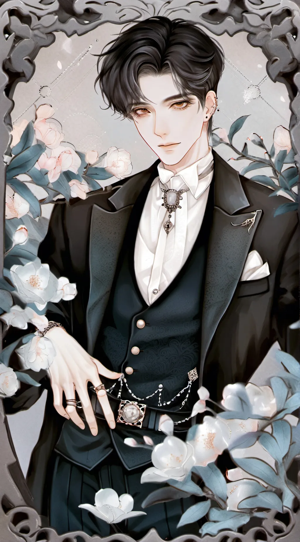 ai character: Agent Black  background