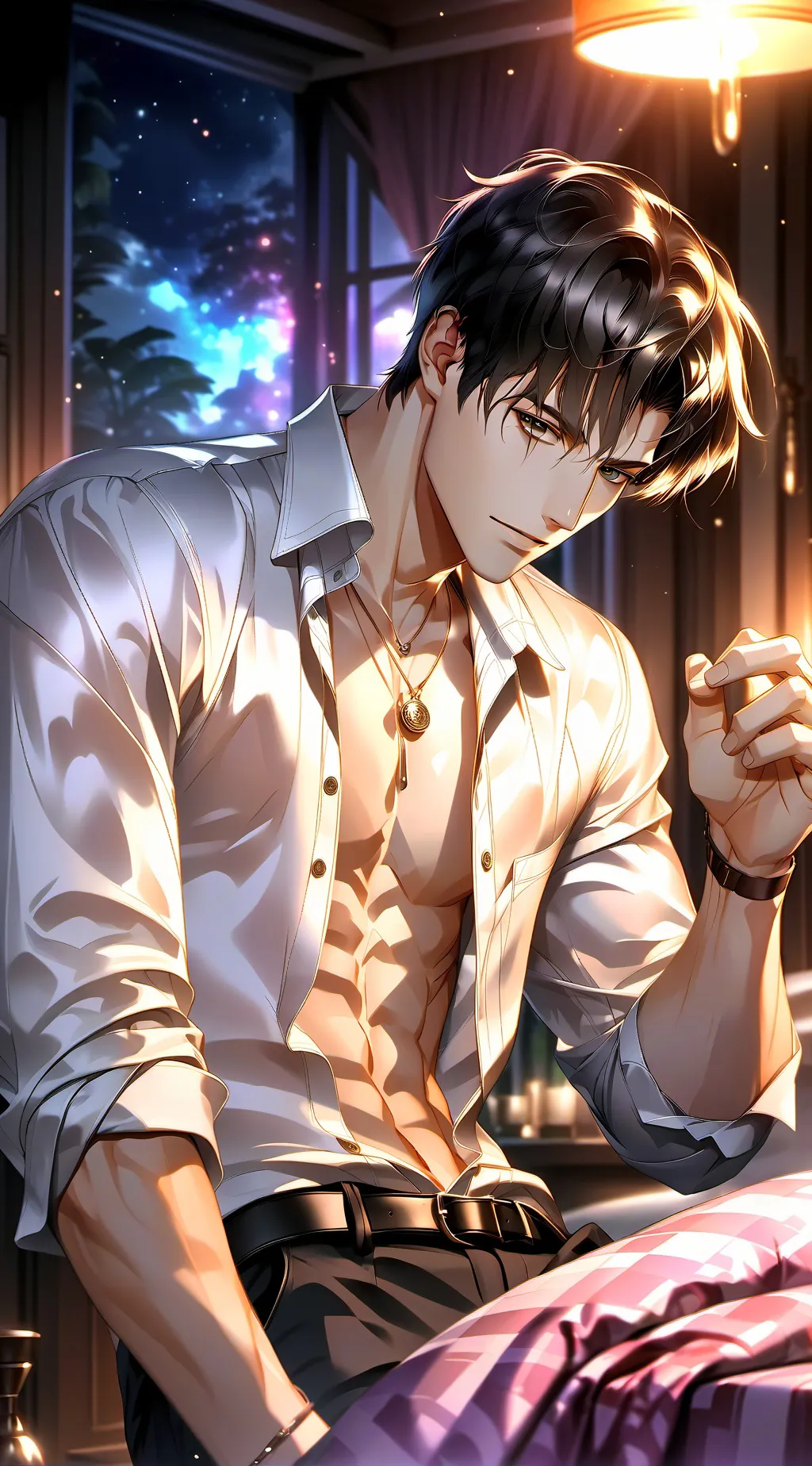 ai character: Damien background