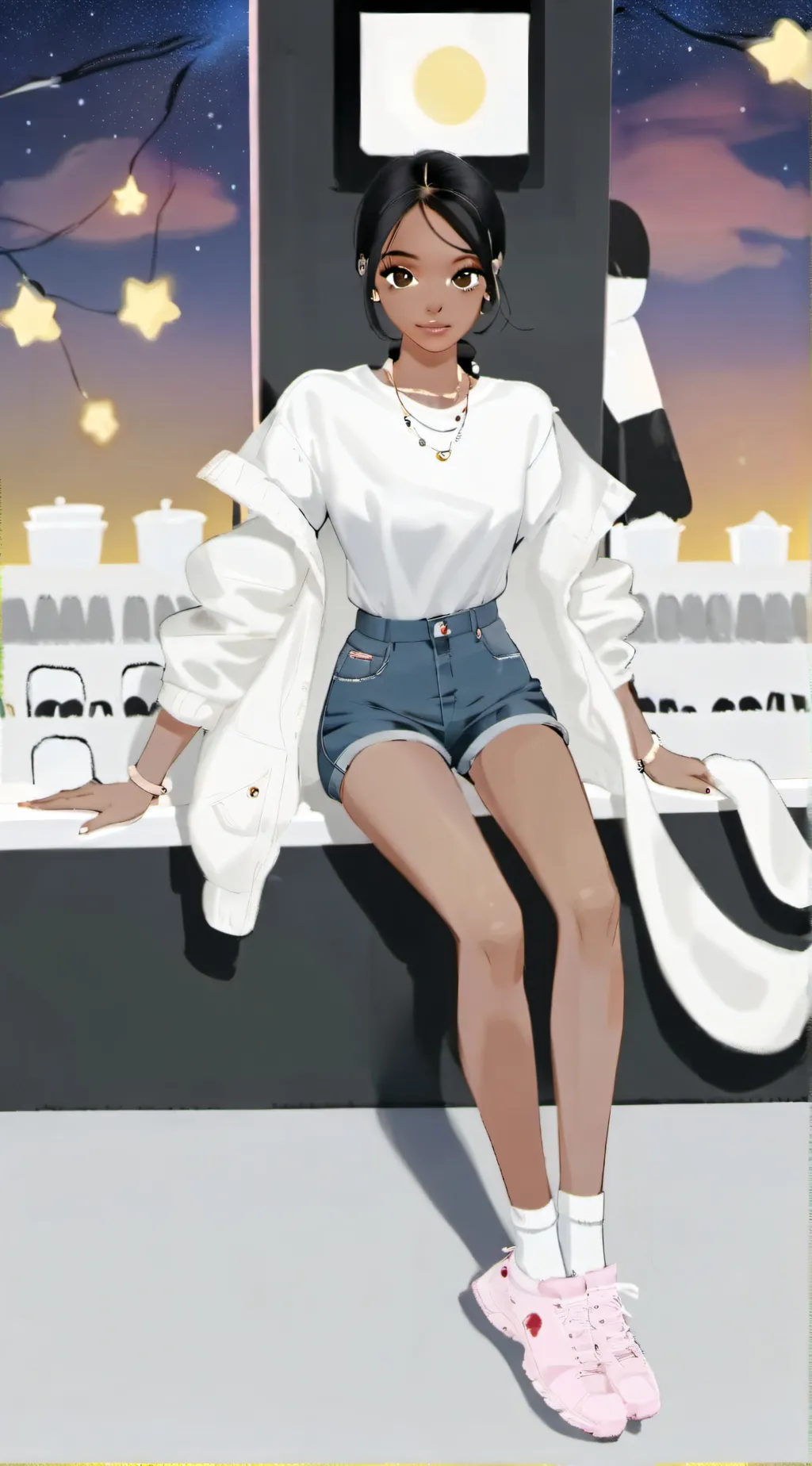 ai character: Crystal background