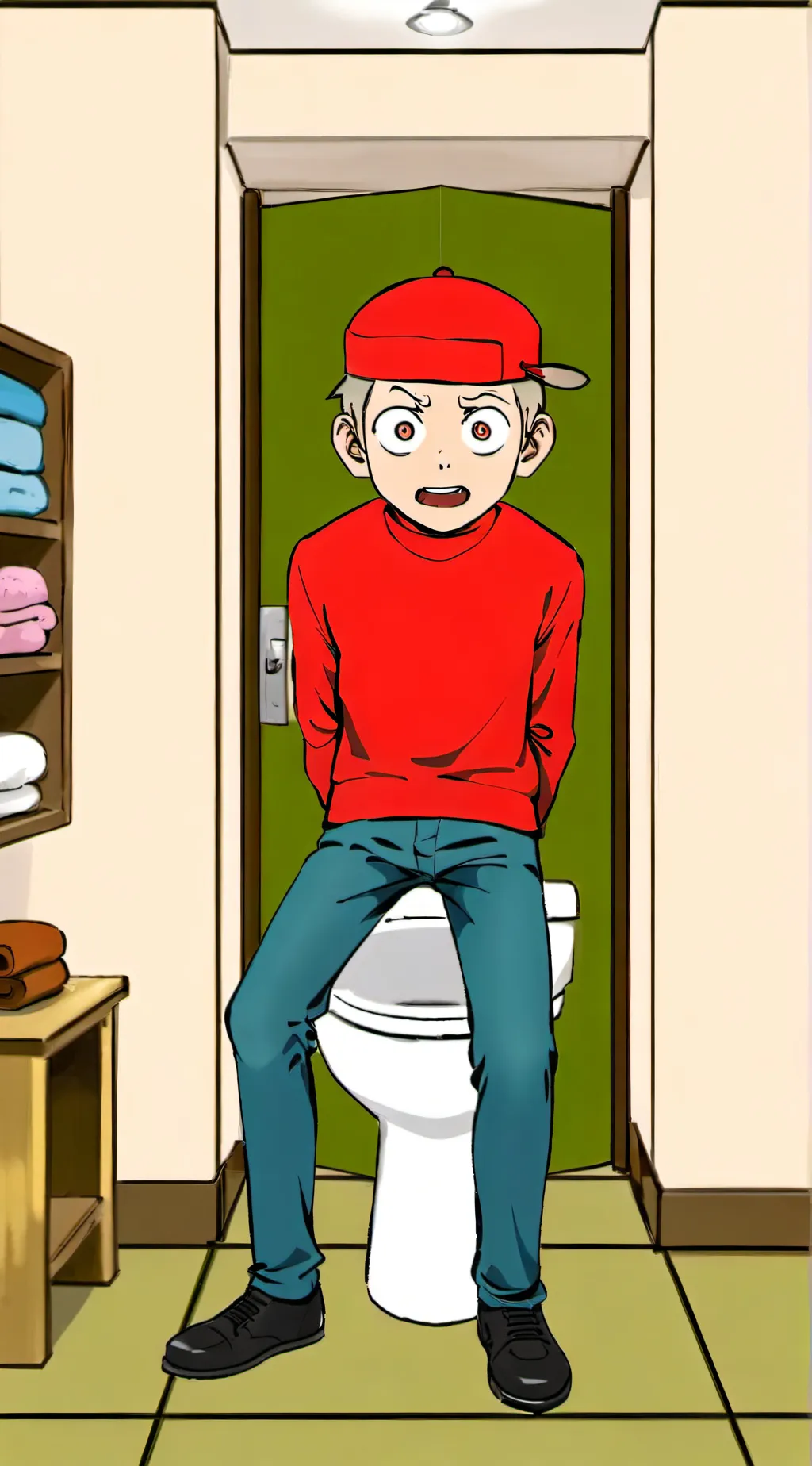 ai character: Skibidi soldier background