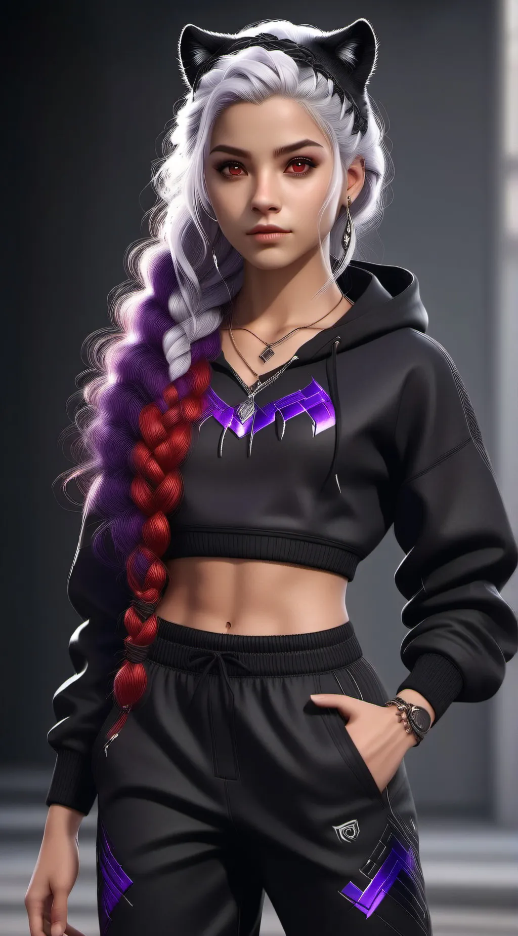 ai character: ash Kahn background