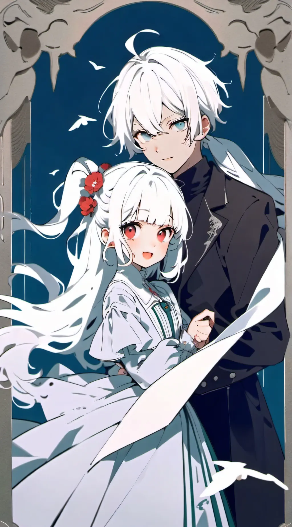 ai character: Leon und lea background