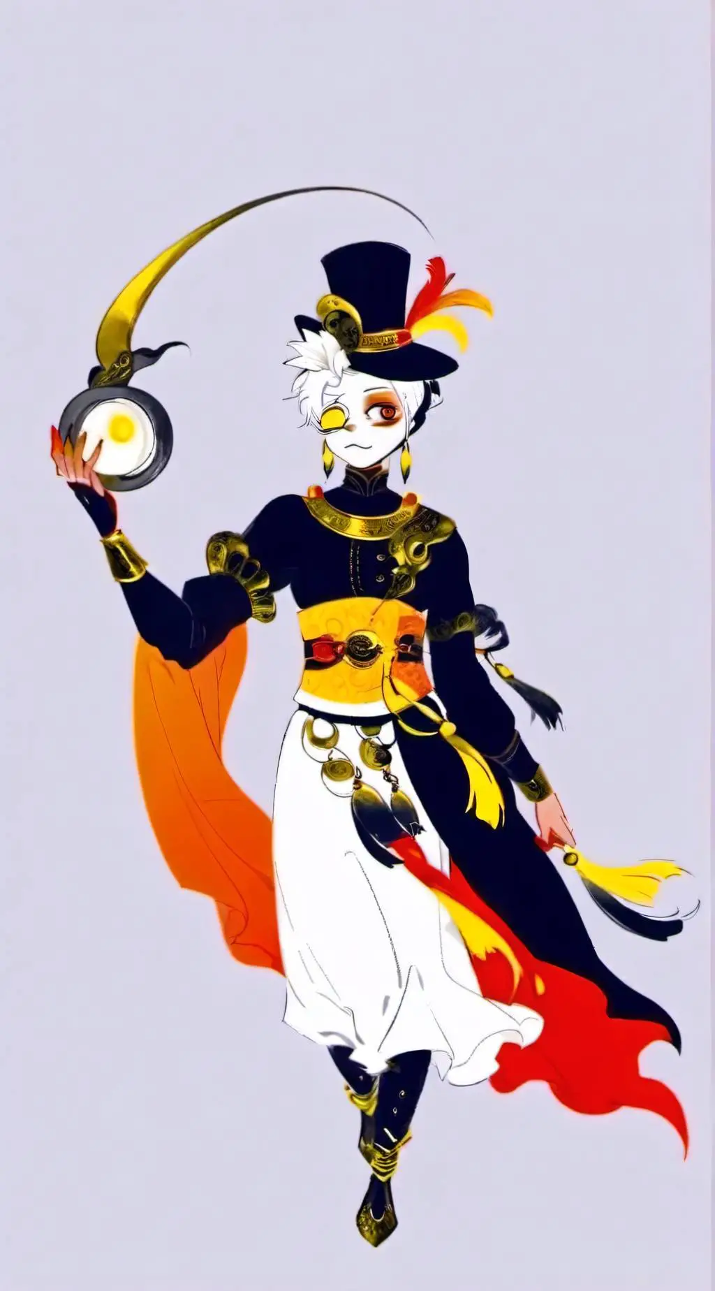 ai character: Sun x Moon background