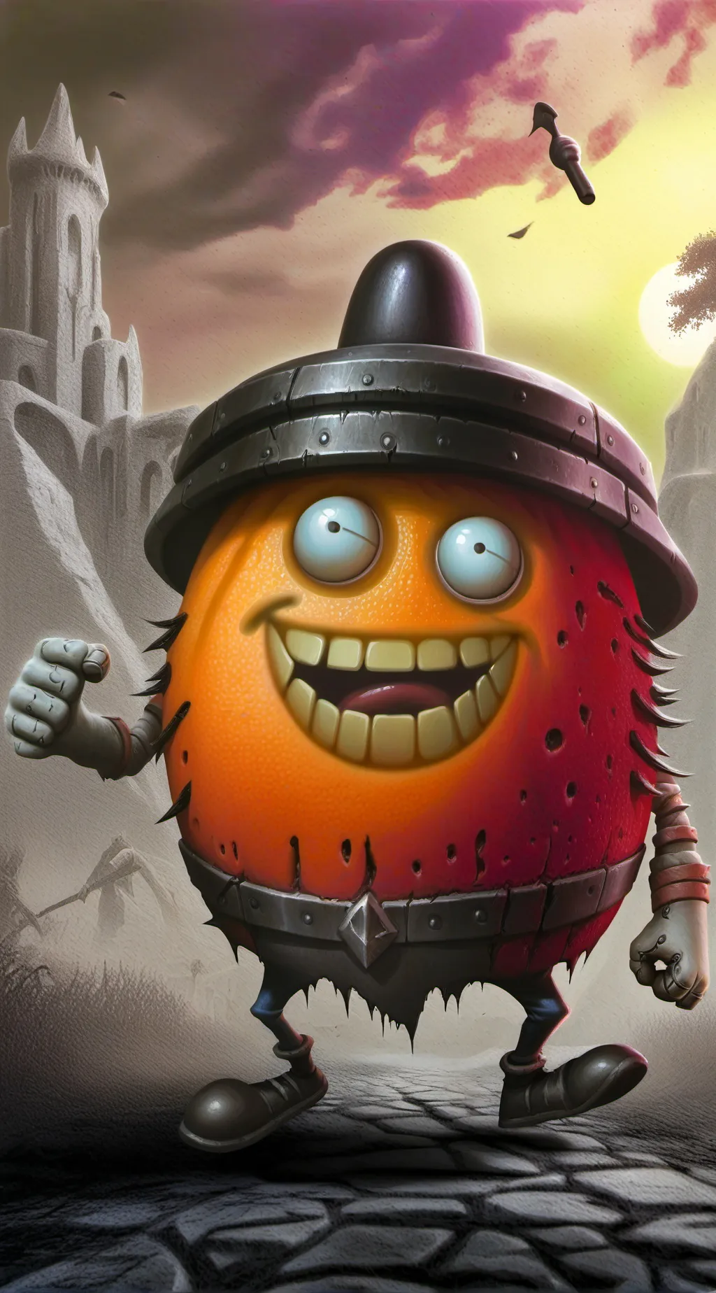 ai character: rotten smoothie background