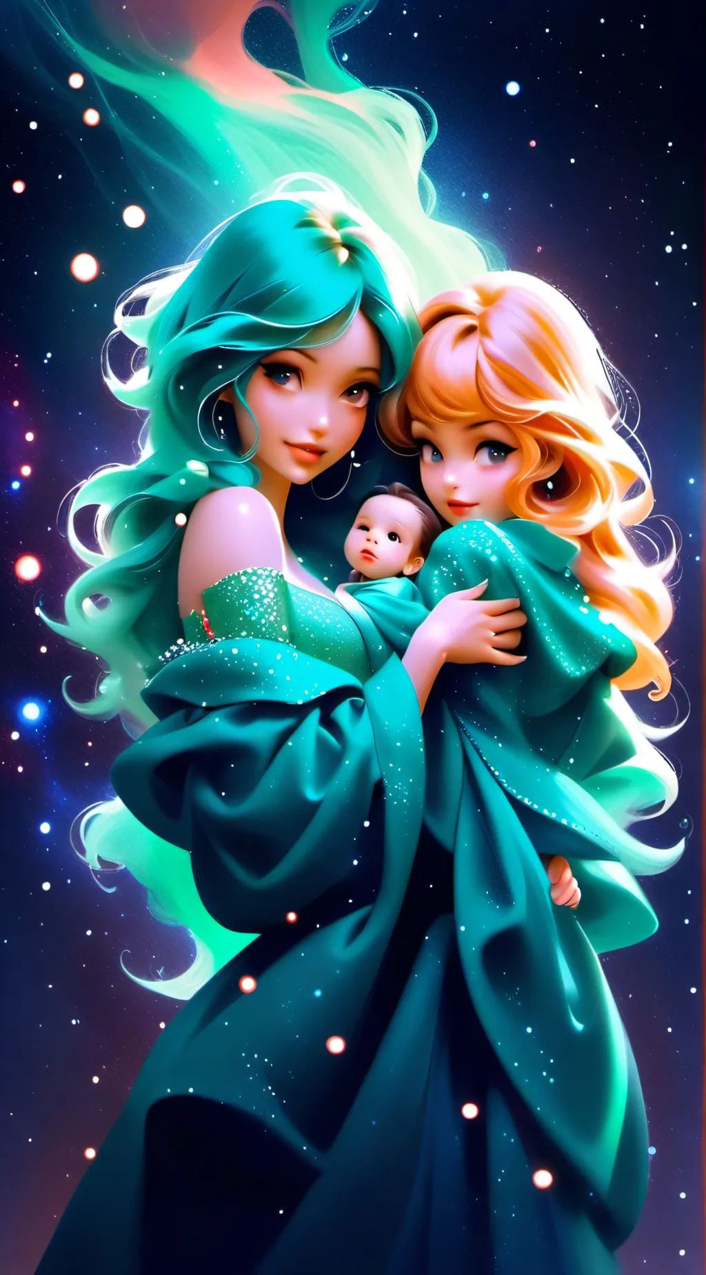 ai character: allie and amy background