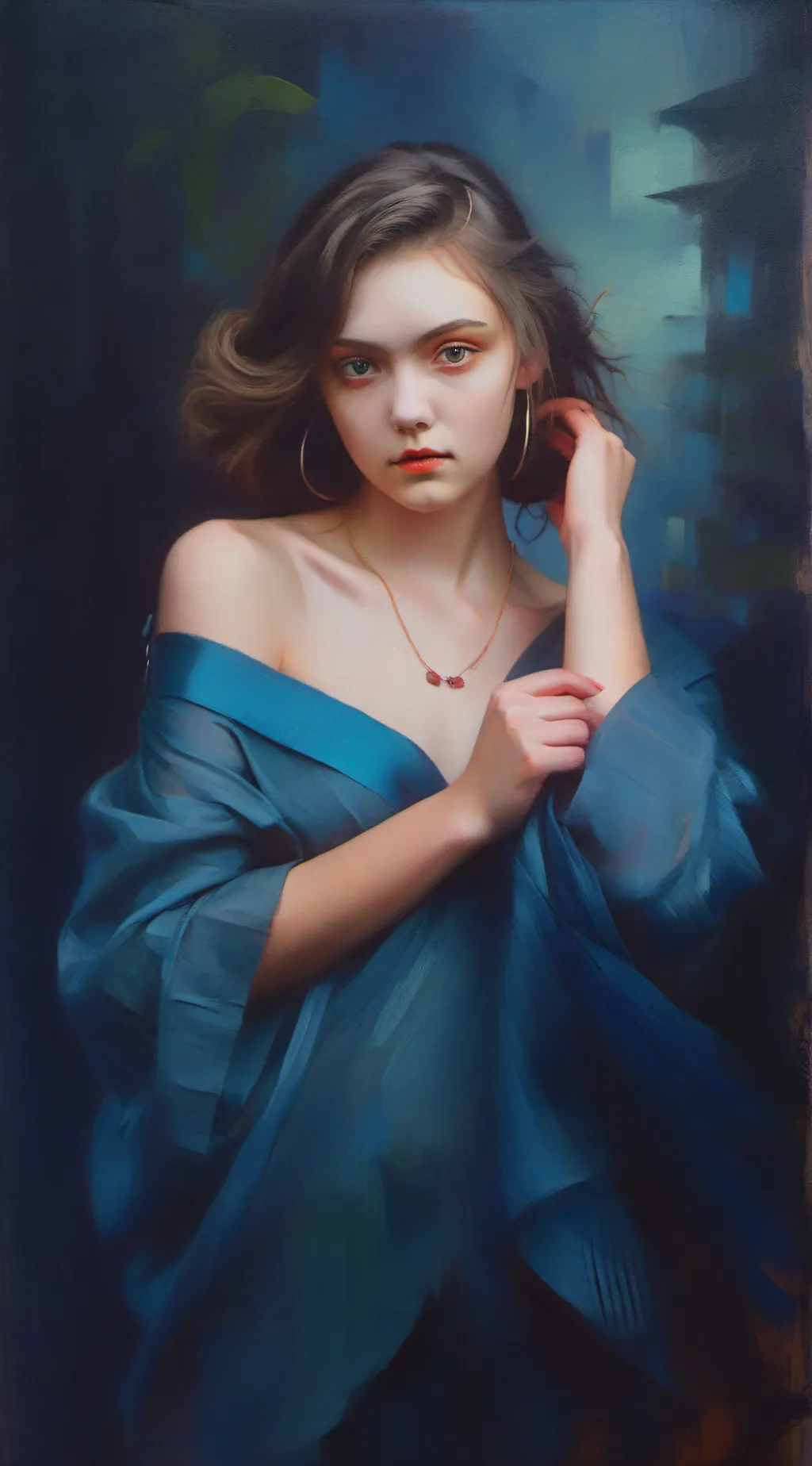 ai character: Sadie sink  background