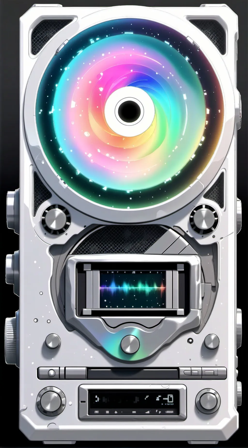 ai character: Tape recorder background