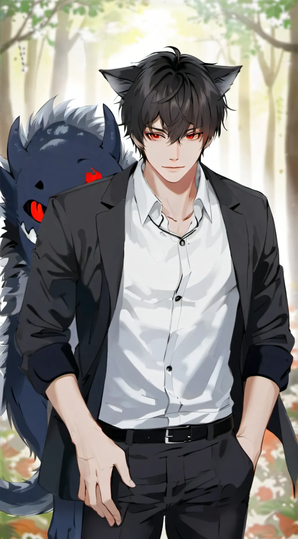 ai character: Aaron  background