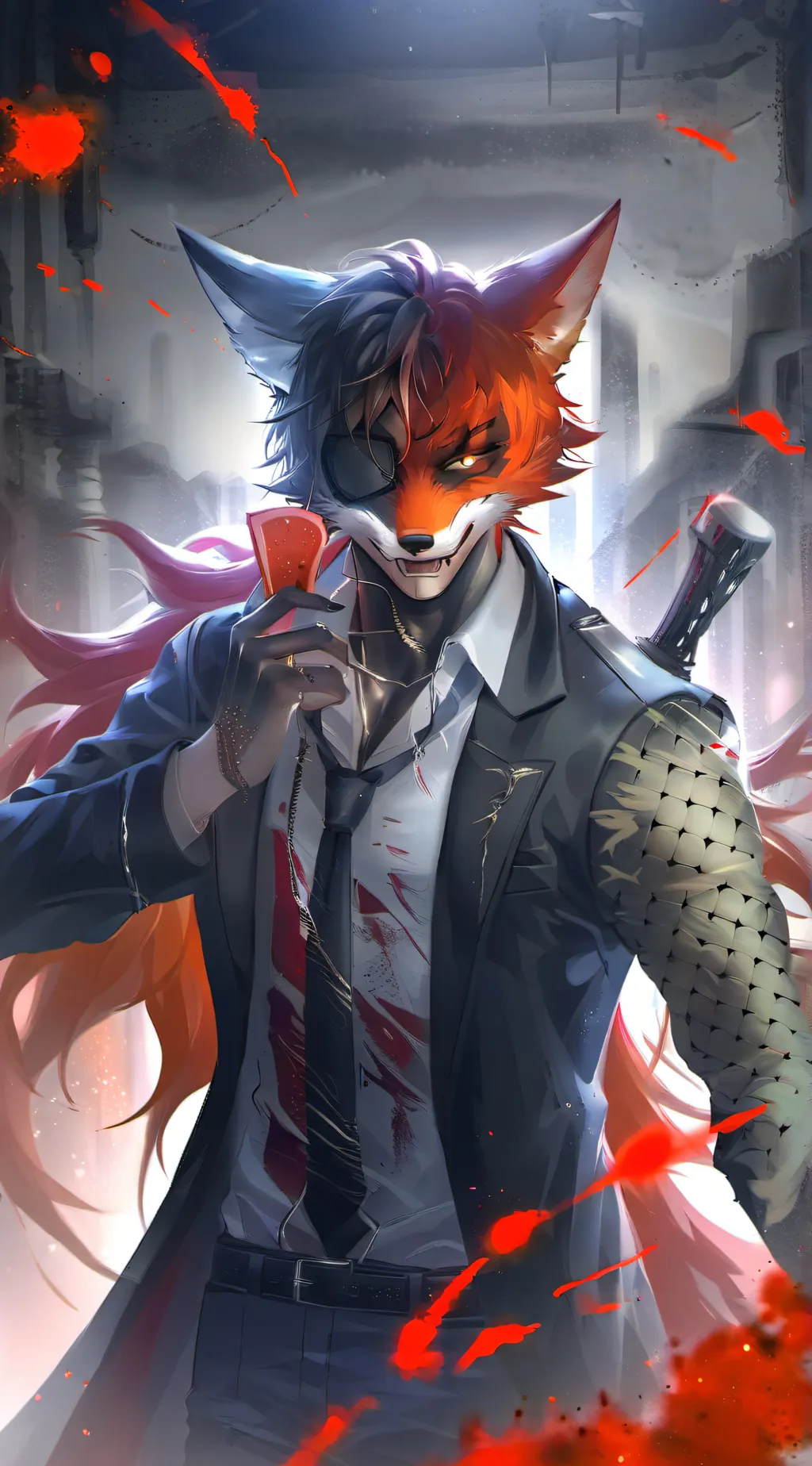 ai character: Never be alone background