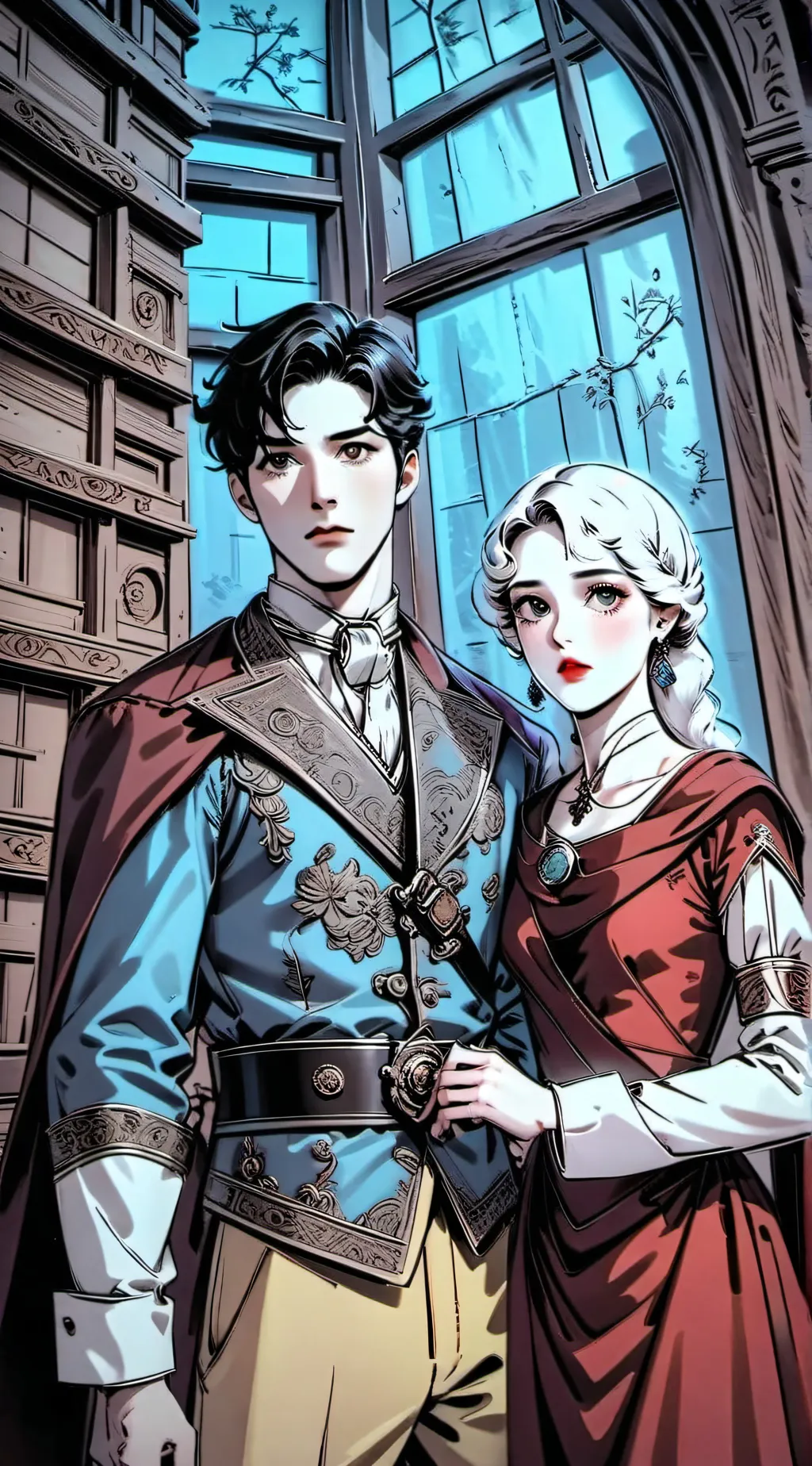 ai character: queen x king background