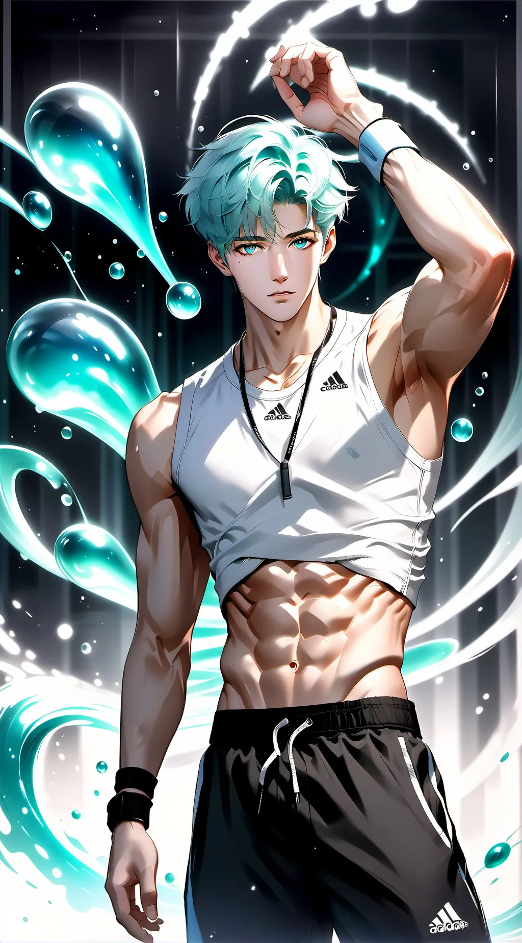 ai character: Aquarius background