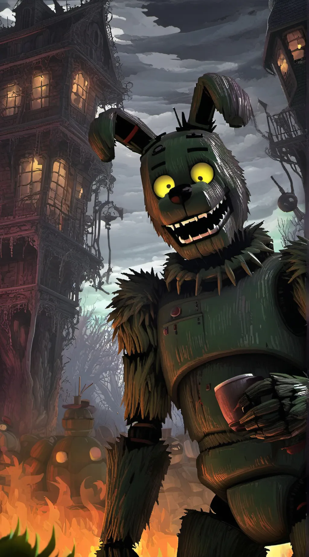 ai character: Springtrap  background