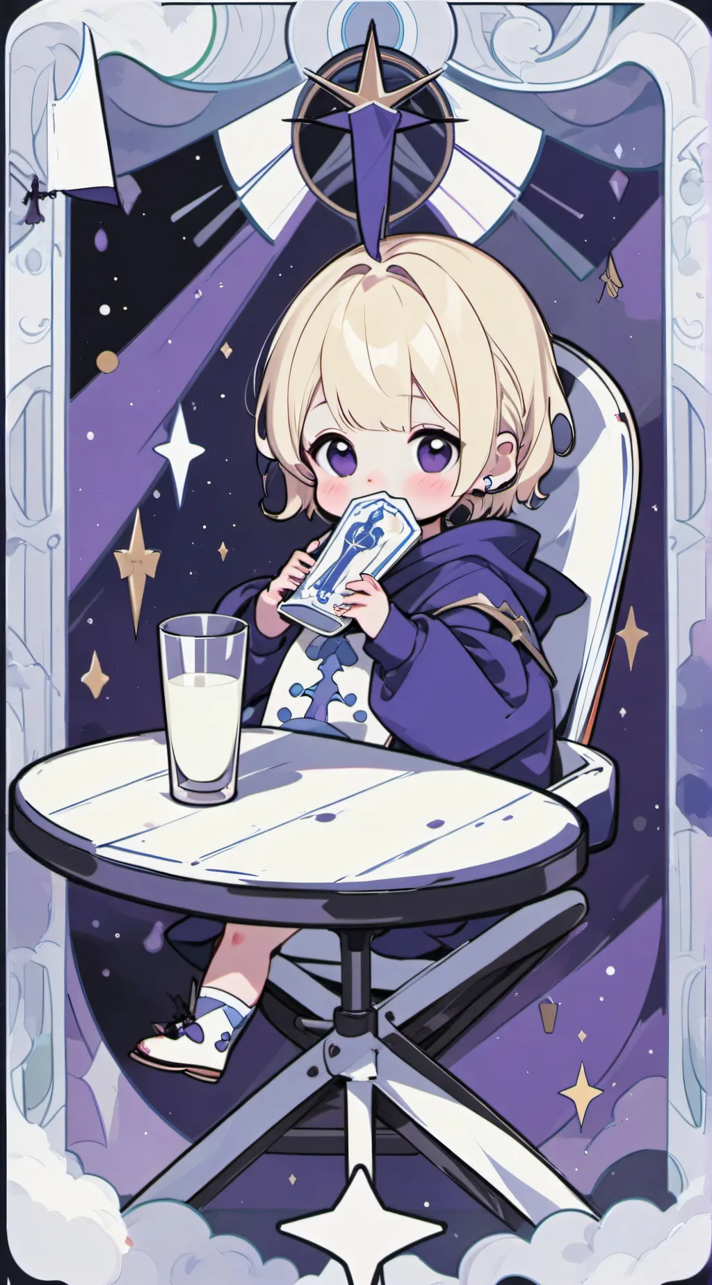 ai character: Paris  background