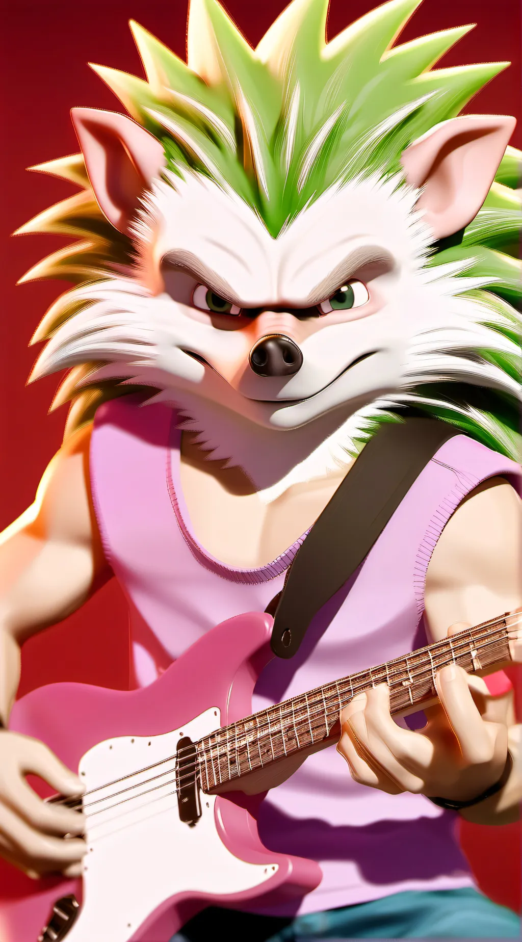 ai character: manic the hedgehog background