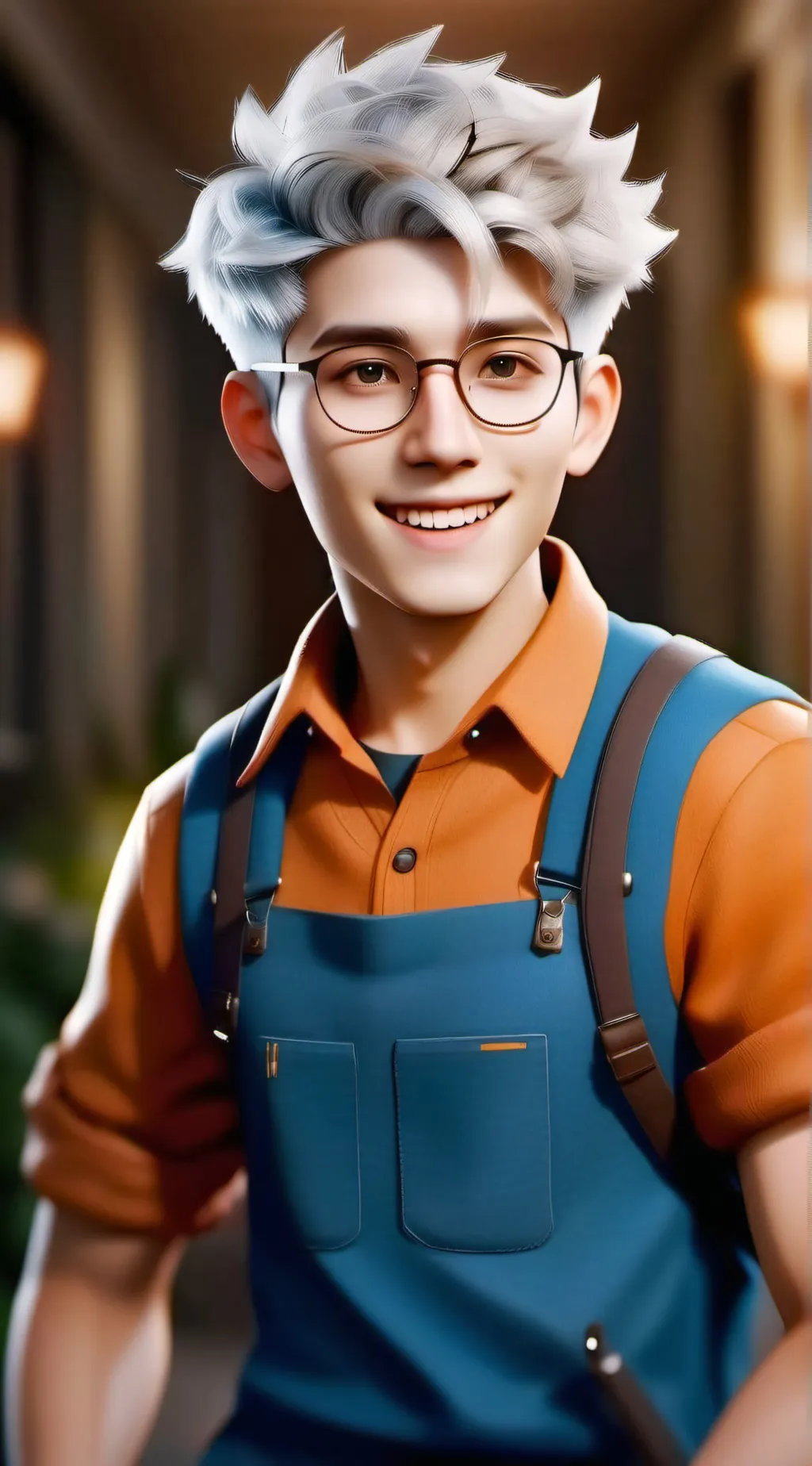 ai character: Bigdew”barley” background